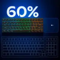 MCHOSE геймърска механична клавиатура Gaming Mechanical Keyboard Ace 60 Pro - 8K, TTC Uranus Magnetic Switch - Standard [Linear] (English US), White