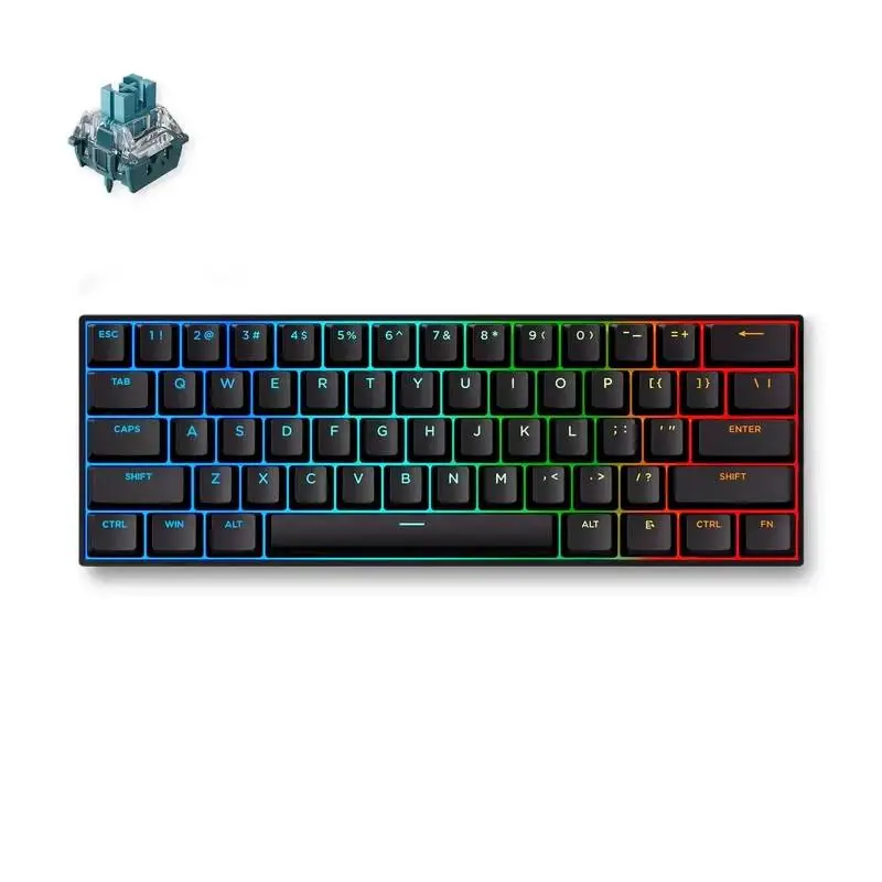 MCHOSE геймърска механична клавиатура Gaming Mechanical Keyboard Ace 60 Pro - 8K, TTC Uranus Magnetic Switch - Standard [Linear] (English US), Black