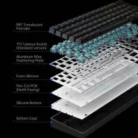 MCHOSE геймърска механична клавиатура Gaming Mechanical Keyboard Ace 60 Pro - 8K, TTC Uranus Magnetic Switch - Standard [Linear] (English US), Black