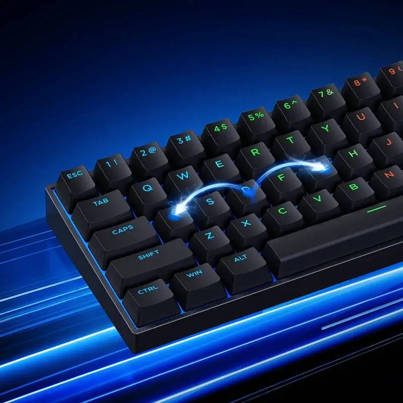 MCHOSE геймърска механична клавиатура Gaming Mechanical Keyboard Ace 60 Pro - 8K, TTC Uranus Magnetic Switch - Standard [Linear] (English US), Black