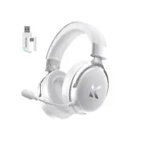 MCHOSE безжични геймърски слушалки Wireless Gaming Headphones - V9 Pro Icy White - Bluetooth , 2.4G