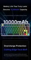 Aula геймърска механична клавиатура Wireless Gaming Mechanical Keyboard NOVA 75 - Star Vector Switch [Linear] (English US), White