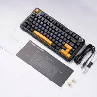 Aula геймърска механична клавиатура Wireless Gaming Mechanical Keyboard F75 Thunder Black - Reaper Switch [Linear] (English US)