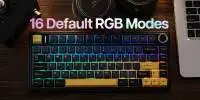Aula геймърска механична клавиатура Wireless Gaming Mechanical Keyboard F75 Thunder Black - Reaper Switch [Linear] (English US)
