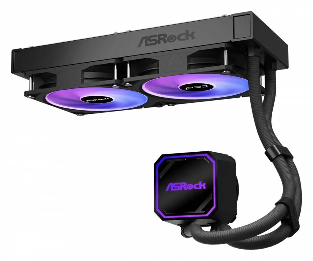 Водно охлаждане Asrock PRO 240 ARGB Water Cooler AIO Black