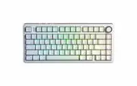 Aula геймърска механична клавиатура Wireless Gaming Mechanical Keyboard F75HE - Black King Magnetic Switch [Linear] (English US), White