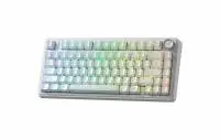 Aula геймърска механична клавиатура Wireless Gaming Mechanical Keyboard F75HE - Black King Magnetic Switch [Linear] (English US), White