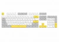 Marvo капачки за клавиатура Custom Keycap Set PBT, 104 keys, White, Yellow, Gray - MARVO-KP-04-YL