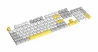 Marvo капачки за клавиатура Custom Keycap Set PBT, 104 keys, White, Yellow, Gray - MARVO-KP-04-YL