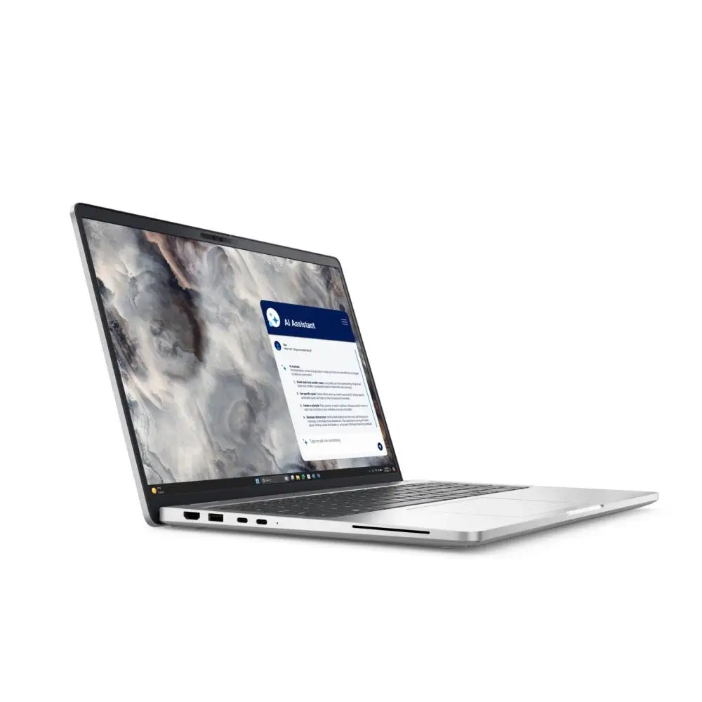 Лаптоп Dell Pro 16 Plus PB16250, Intel Ultra 5 238V vPro (40 TOPS NPU, 8 cores, up to 4.7GHz), 16.0" FHD+ (1920x1200), AG 300 nit, 32 GB: LPDDR5x, 8533 MT/s (onboard), 512 GB SSD, Intel Arc graphics, FHD HDR + IR Cam, FPR, Wi-Fi 7, Backlit Kb, Win 11 Pro, 3Y PS