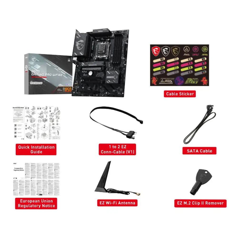 Дънна платка MSI B850 GAMING PRO WIFI6E AM5