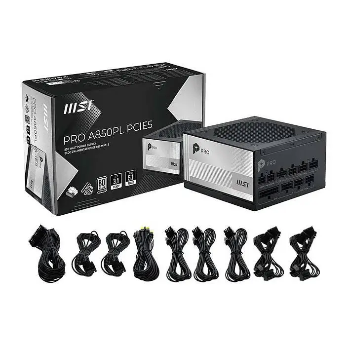 Захранване MSI PRO A850PL PCIE5 850W 80 Plus Platinum 